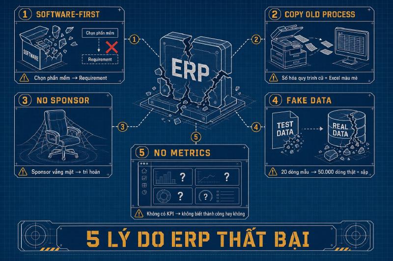 5 lý do ERP thất bại